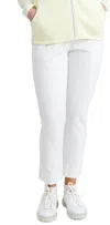 Abacus Sportswear Us Elite High Waist 4-ways Stretch Golf Trousers In White In White