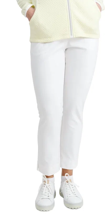 Abacus Sportswear Us Elite High Waist 4-ways Stretch Golf Trousers In White