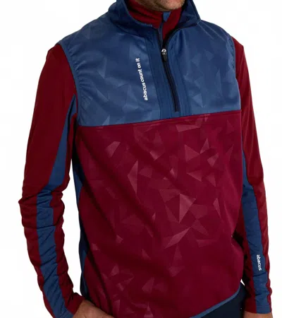 Abacus Sportswear Us Kingsbarn Hybrid Vest In Cranberry In Red