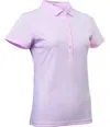 Abacus Sportswear Us Ladies Clark Short Sleeve Polo Shirt In Light Pink In Pink