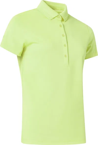 Abacus Sportswear Us Ladies Clark Short Sleeve Polo Shirt In Lime In Green