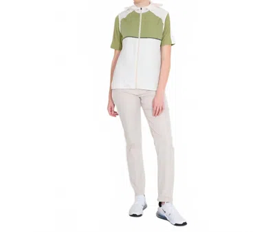 Abacus Sportswear Us Lanark Wind Zip Vest In Linden In White