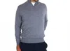 Abacus Sportswear Us Liffin Knitted Windstopper Sweater In Grey Melange In Gray