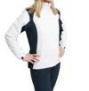 Abacus Sportswear Us Links Stretch Golf Rain Jacket In White Navy In White