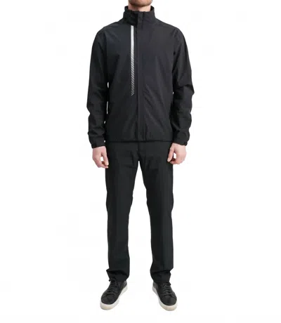 Abacus Sportswear Us Links Stretch Rain Jacket In Black