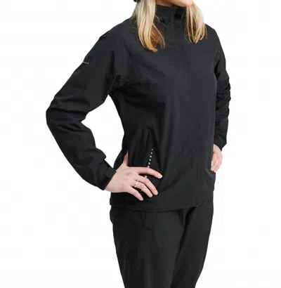 Abacus Sportswear Us Links Stretch Rain Jacket In Black