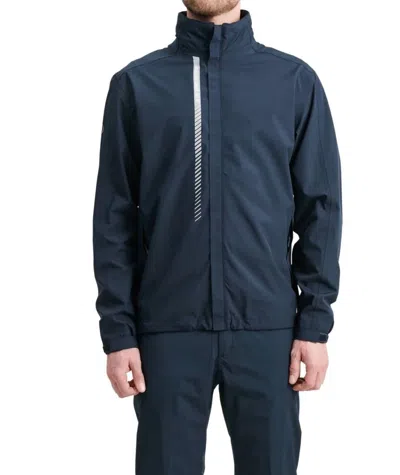 Abacus Sportswear Us Links Stretch Rain Jacket In Navy In Blue
