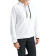 Abacus Sportswear Us Loop Long Seeves Drycool Golf Hoodie In White In Animal Print