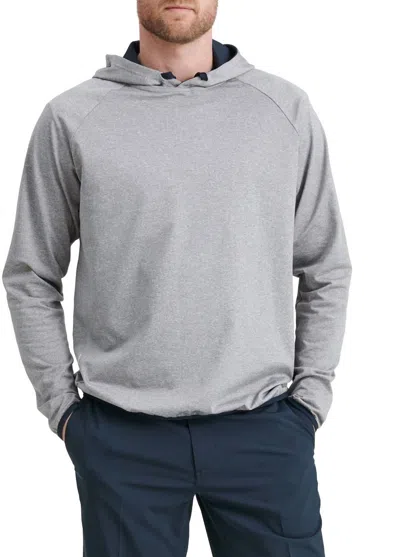 Abacus Sportswear Us Loop Long Sleeve Fleece Hoodie In Light Grey Melange In Gray