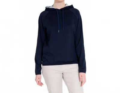 Abacus Sportswear Us Loop Long Sleeves Drycool Golf Hoodie In Navy In Black