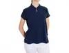 Abacus Sportswear Us Manga Cupsleeve Polo In Navy In Blue