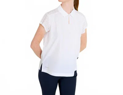 Abacus Sportswear Us Manga Cupsleeve Polo In White