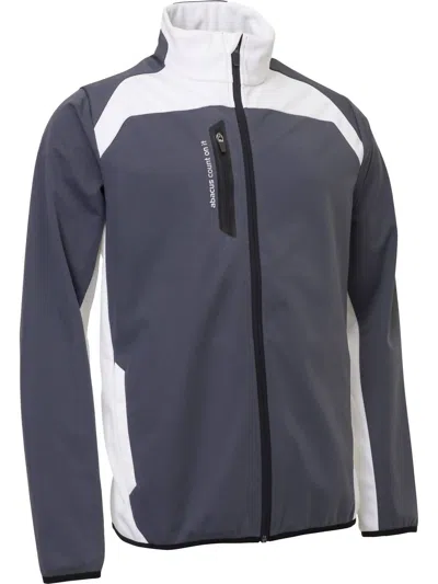 Abacus Sportswear Us Men's Arden Softshell Jacket In Dark Grey/white In Multi