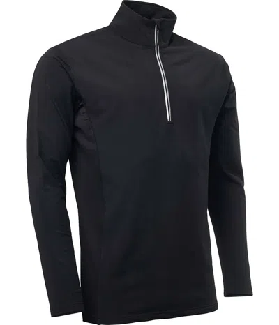 Abacus Sportswear Us Men's Ashby Half-zip Jacket In Black