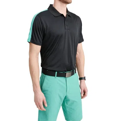 Abacus Sportswear Us Men's Bandon Drycool Polo In Black Lagoon In Multi