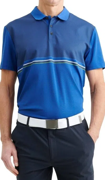 Abacus Sportswear Us Men's Burnham Polo In Atlantic Blue In Multi