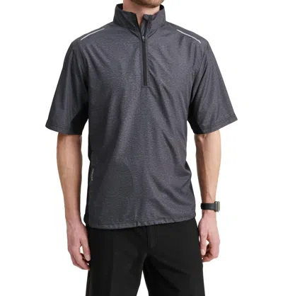 Abacus Sportswear Us Men's Ganton Stretch Wind Shirt In Antracit In Multi