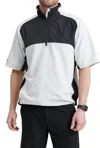 Abacus Sportswear Us Men Hills Stretch Wind Shirt In Fog/black In Multi