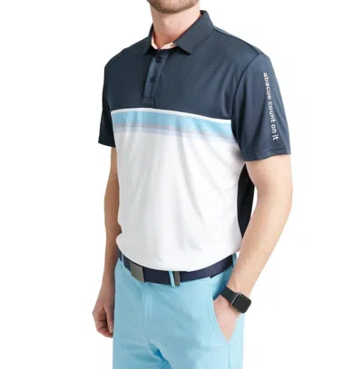 Abacus Sportswear Us Men's Marco Drycool Polo In Hazyblue In Multi