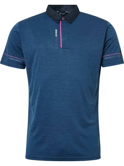 Abacus Sportswear Us Men's Monterey Drycool Polo In Navy Ibiscus In Multi