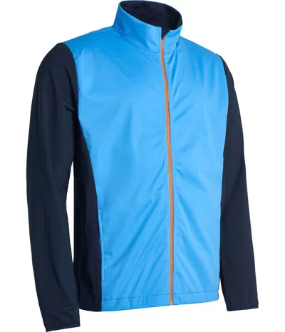 Abacus Sportswear Us Men's Navan Softshell Hybrid Jacket In Sky Blue