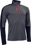 Abacus Sportswear Us Men's Sunburry Long Sleeve Uv Cut Jacket In Dark Grey Melange In Multi