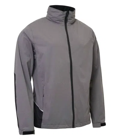 Abacus Sportswear Us Men's Swinley Rain Jacket In Grey Melange In Blue
