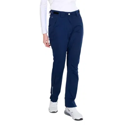 Abacus Sportswear Us Pitch 37.5 Rain Golf Trouser In Midnight Navy In Blue