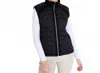 Abacus Sportswear Us Portrush Hybrid Mock Neck Vest In Black In Black