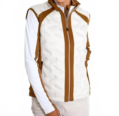 Abacus Sportswear Us Portrush Hybrid Vest In Cognac In Brown