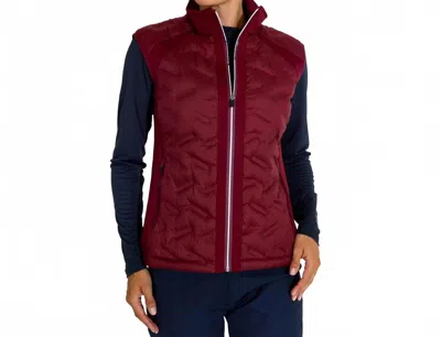 Abacus Sportswear Us Portrush Hybrid Vest In Cranberry In Pink