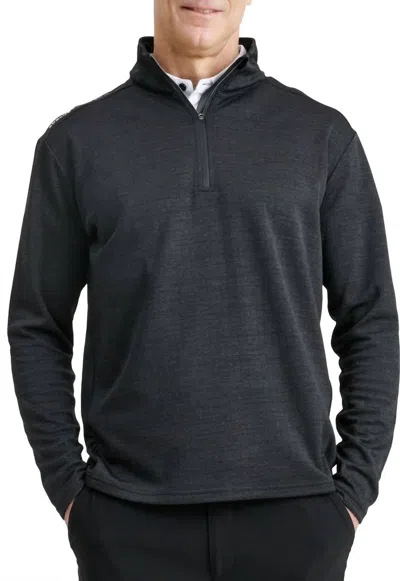 Abacus Sportswear Us Sunningdale Men's Half-zip Sweater In Black