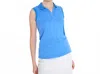 Abacus Sportswear Us Victoria Drycool Sleeveless Golf Polo In Heaven In Blue