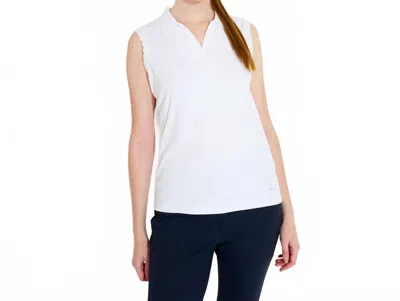 Abacus Sportswear Us Victoria Drycool Sleeveless Top In White