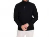 Abacus Sportswear Us Woburn Midlayer Half Zip Sweater In Black In Black