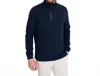 Abacus Sportswear Us Woburn Midlayer Half Zip Sweater In Navy In Blue