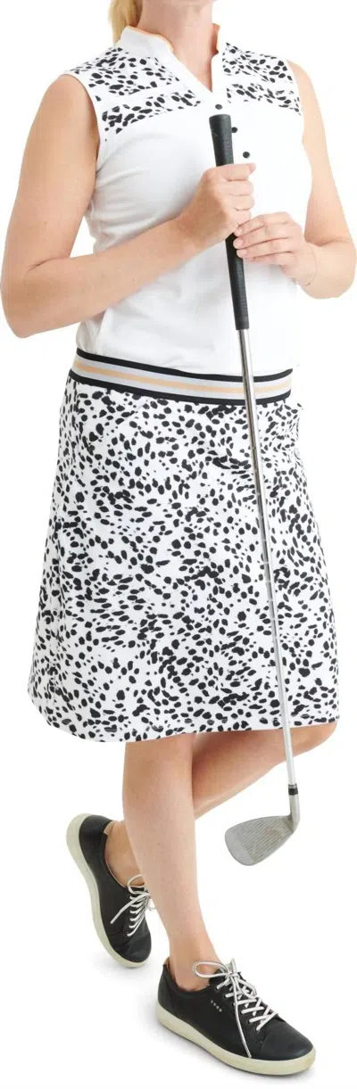 Abacus Sportswear Us Women's Anne Skort In Black/white In Multi