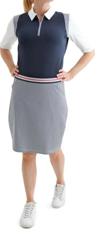 Abacus Sportswear Us Women Anne Skort In Navy/white In Multi
