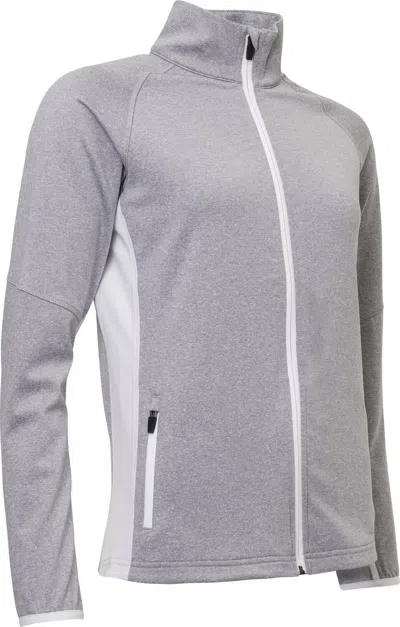 Abacus Sportswear Us Women's Ashby Full-zip Jacket With Pockets In Light Grey