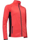 Shop Abacus Sportswear Us Women's Ashby Full-zip Jacket With Pockets In Poppy Red In Multi