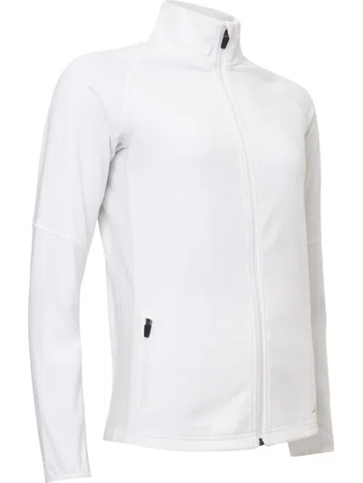 Abacus Sportswear Us Women's Ashby Full-zip Jacket With Pockets In White