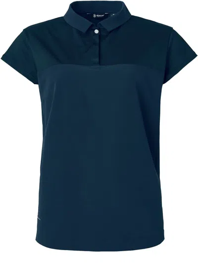 Abacus Sportswear Us Women Becky Cupsleeve Loosefit Polo In Navy In Blue