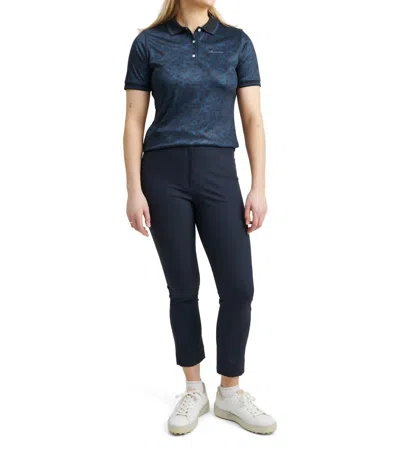 Abacus Sportswear Us Women Cherry Polo In Peacock Blue In Multi
