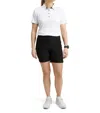 Abacus Sportswear Us Women Cherry Stripe Polo In White In White