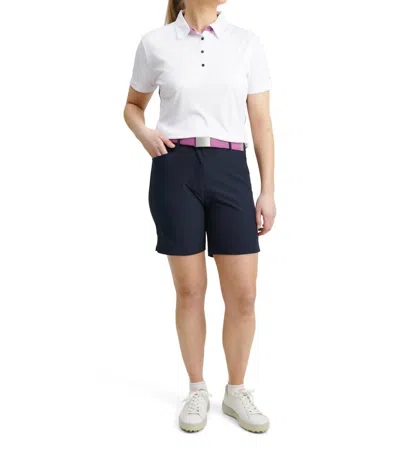 Abacus Sportswear Us Women Cherry Stripe Polo In White Iris