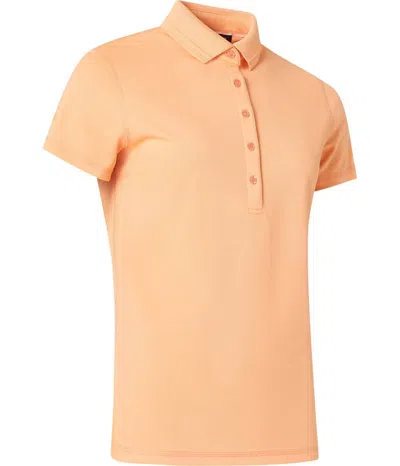 Abacus Sportswear Us Women Cray Short Sleeve Polo In Apricot In Beige