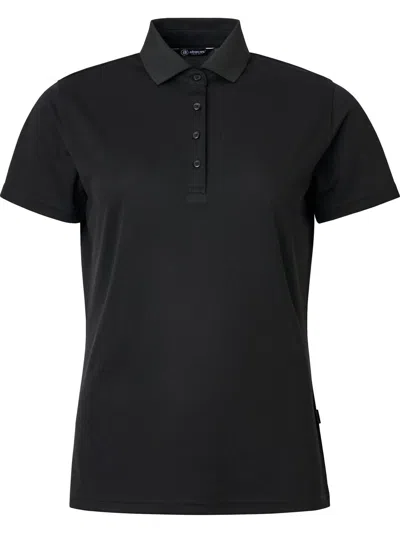 Abacus Sportswear Us Women Cray Short Sleeve Polo In Black