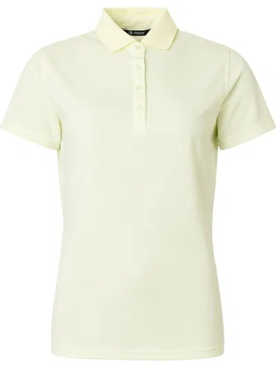Abacus Sportswear Us Women Cray Short Sleeve Polo In Citronelle In Multi