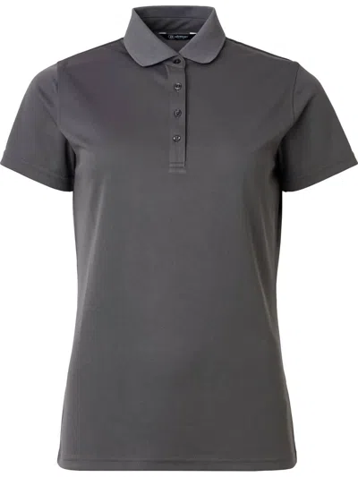 Abacus Sportswear Us Women Cray Short Sleeve Polo In Dark Grey