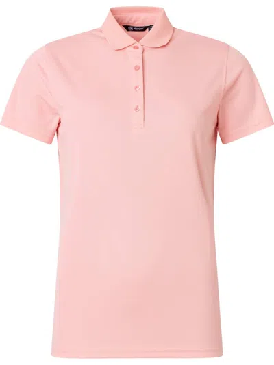 Abacus Sportswear Us Women Cray Short Sleeve Polo In Flamingo In Pink